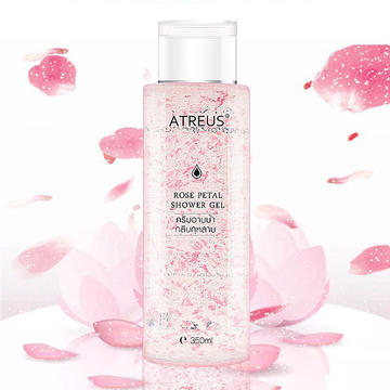 【批发】【微信下单】【德邦到付】泰国 ATREUS 玫瑰花瓣丝绒沐浴露乳 350ml