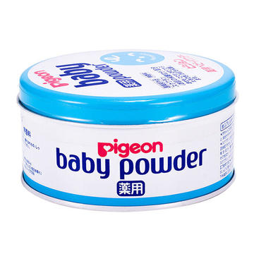 日本 Pigeon 贝亲 婴儿爽身粉 蓝色 150g